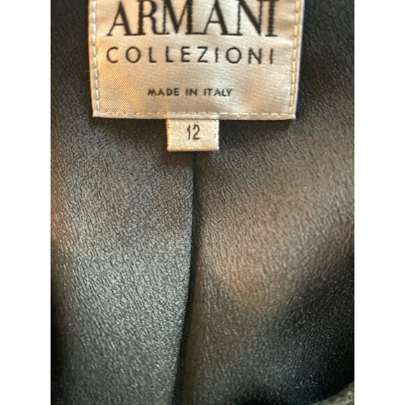 Armani Collezioni Blazer 8 Italy Black  Minimal Designer Capsule Quiet Lux - Picture 2 of 3